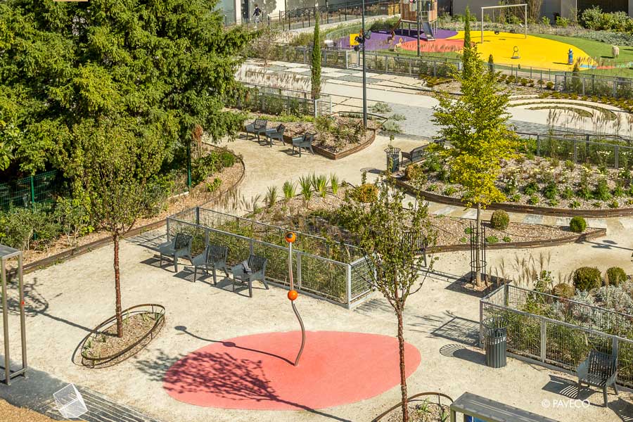 Courbevoie, Square Nelson Mandela - Réalisation PAVECO