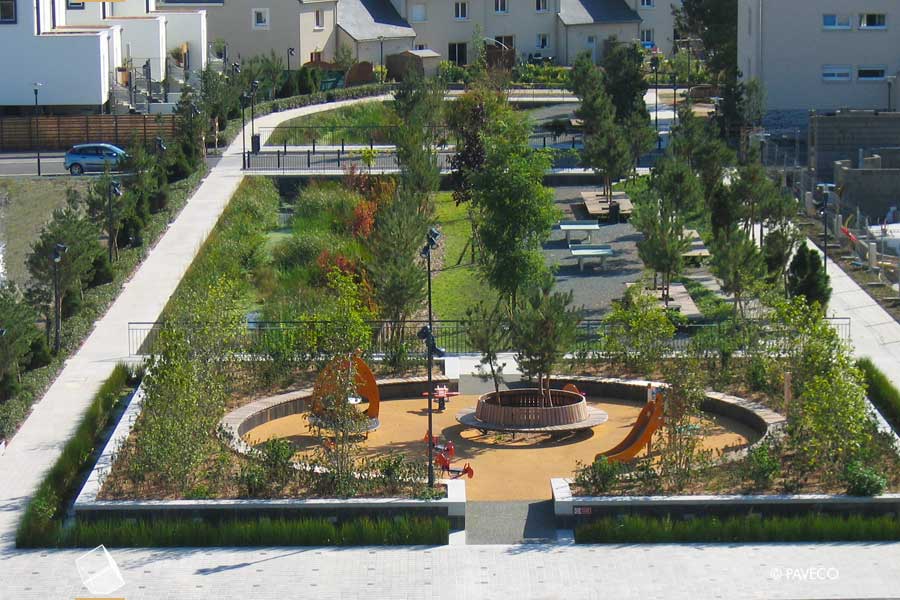 Jardin Creux, Trélazé - PAVECO