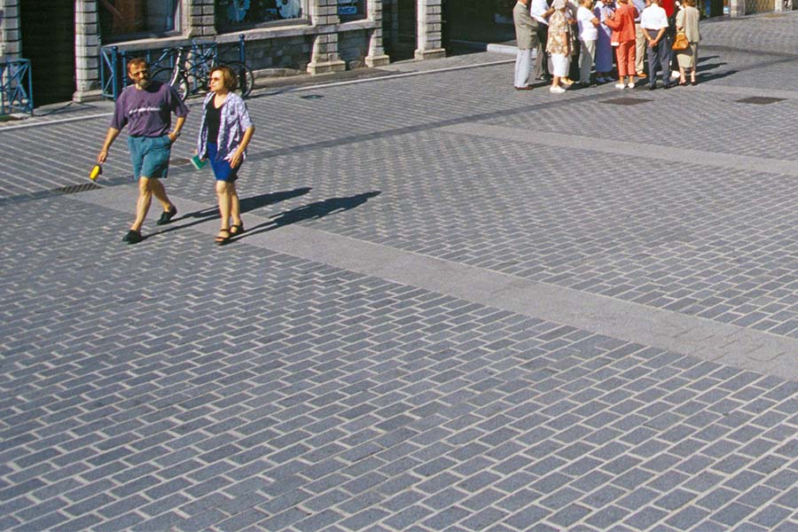 Photo site app ranges droites à joints décalés